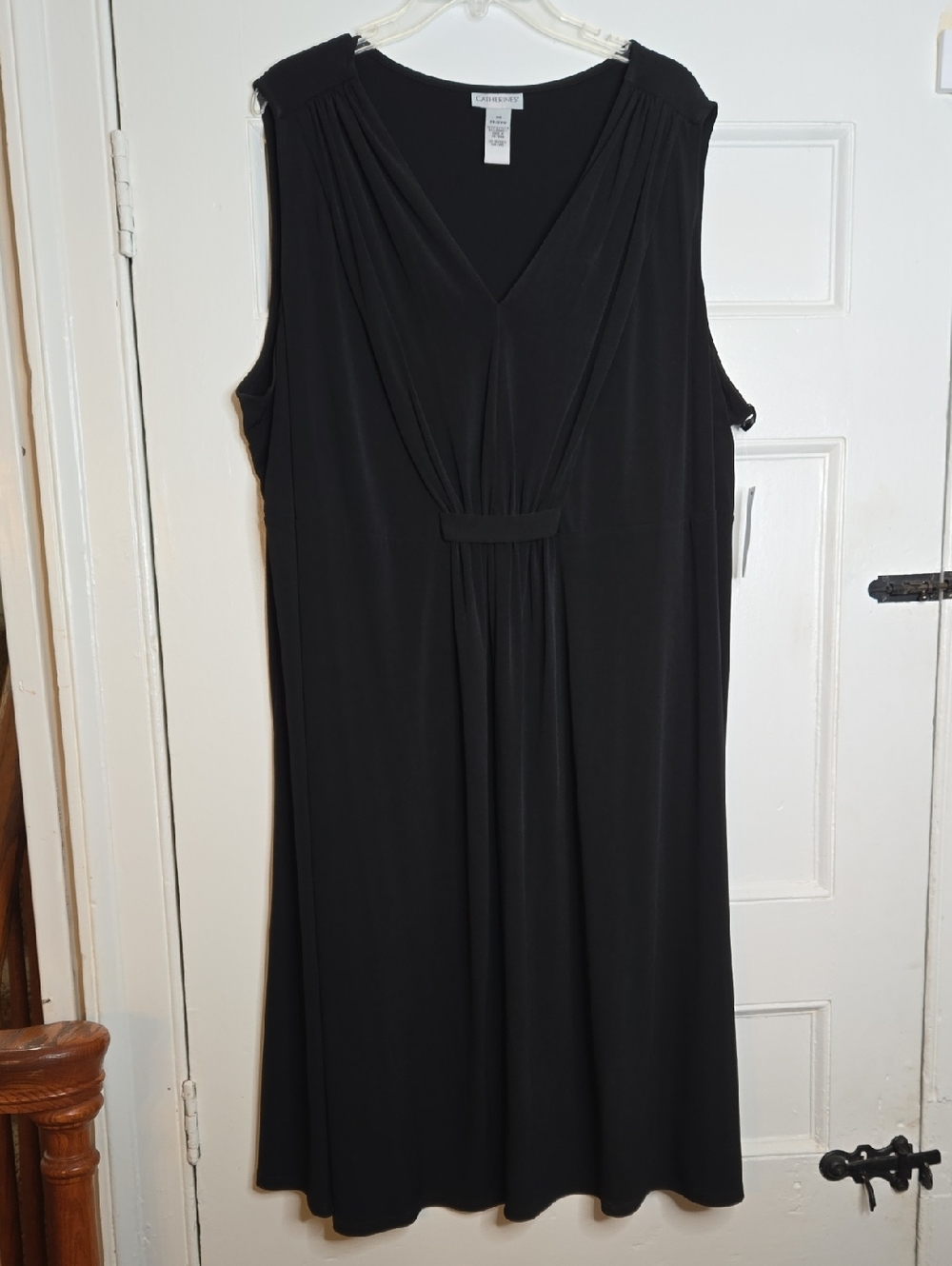 Catherines Sleeveless Black Dress, Size 3X